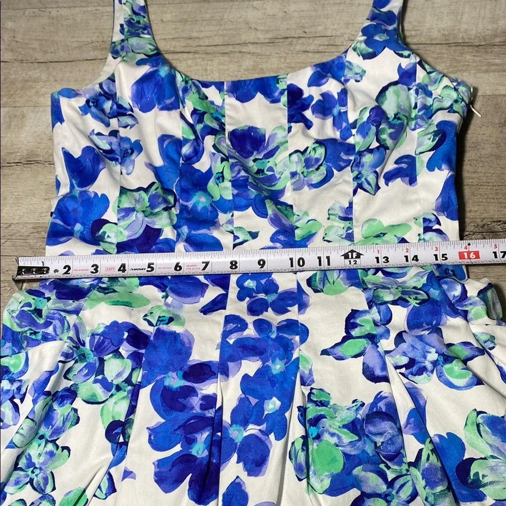 Ralph Lauren Blue Floral Mini Dress - Picture 5 of 11